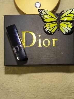 Dior Black Lipstick Case with Silver Accent NOW ONLY $45